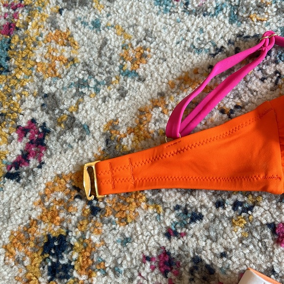 Orange and Pink swimsuit - Picture 2 of 6